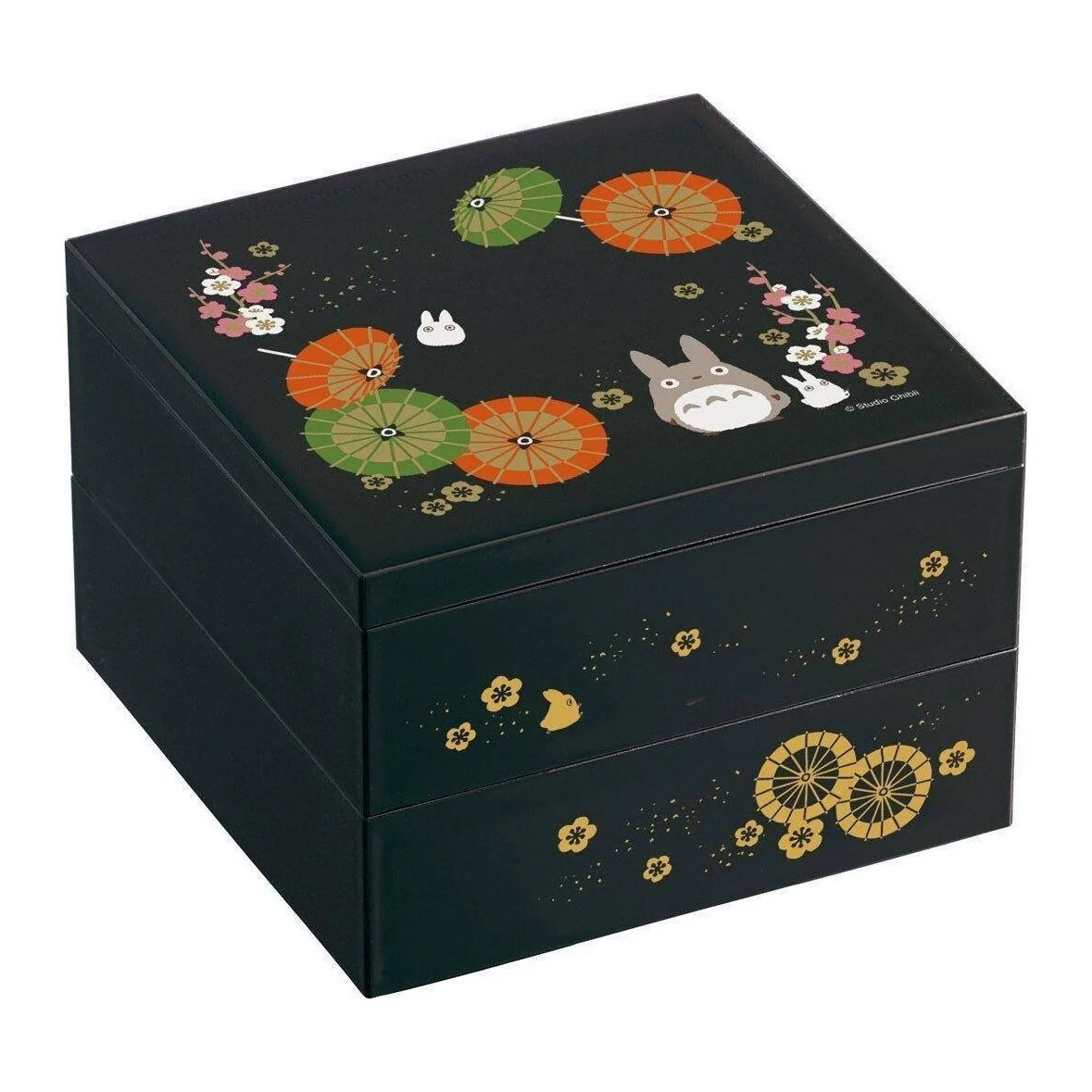 SKATER My Neighbour Totoro Two-Tier Lacquer Bento Box