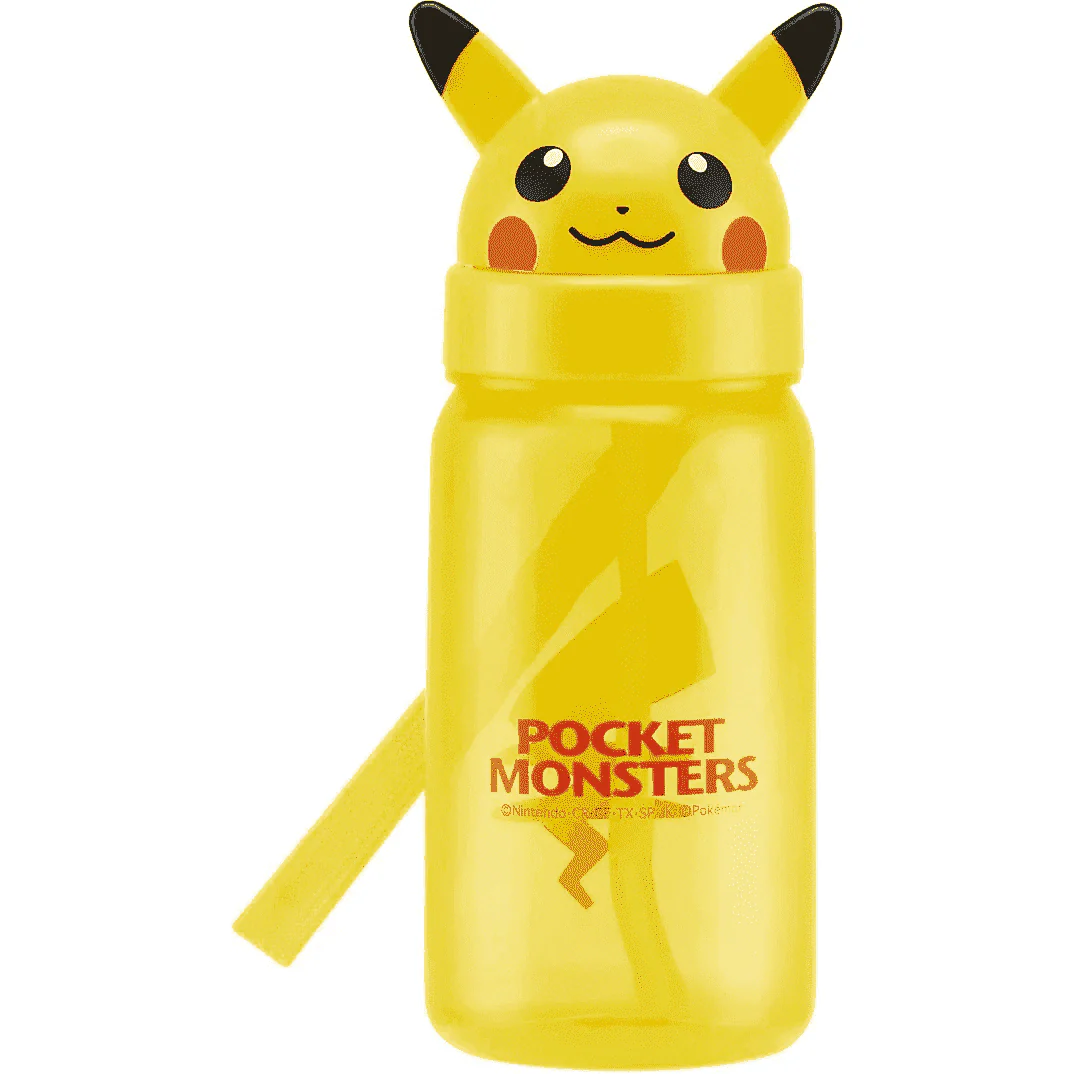 Skater Pikachu Straw Bottle 350ml