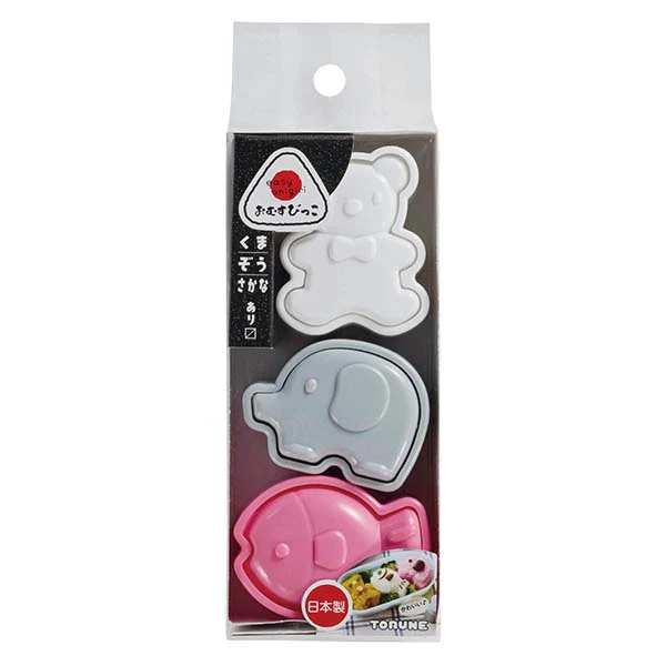 Torune Bento Cutter - Bear, Elephant & Fish 3P - Image 3