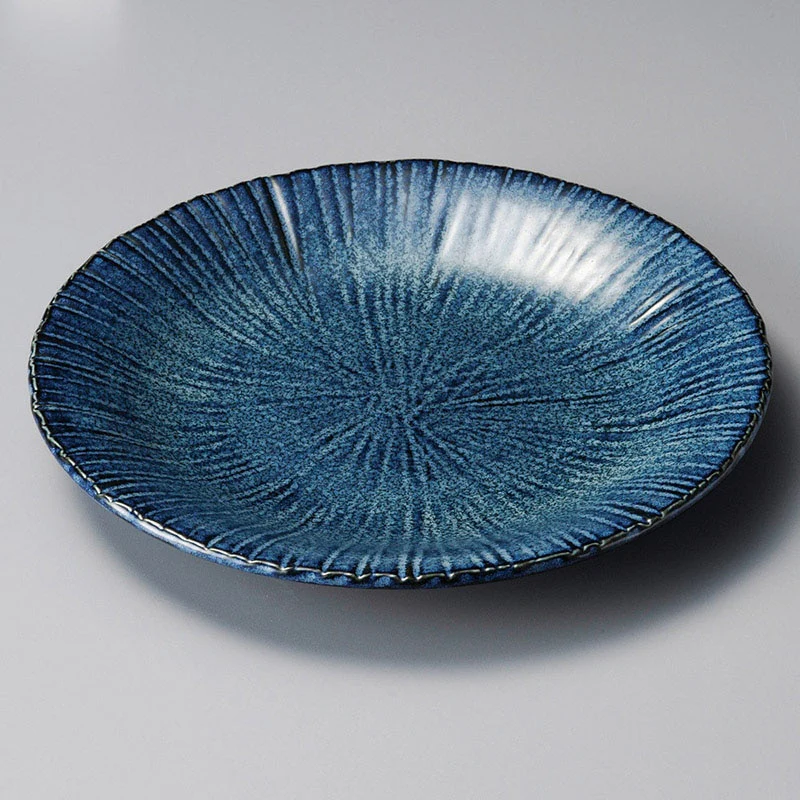 Touga Navy Hanakon Serving Dish - 25D