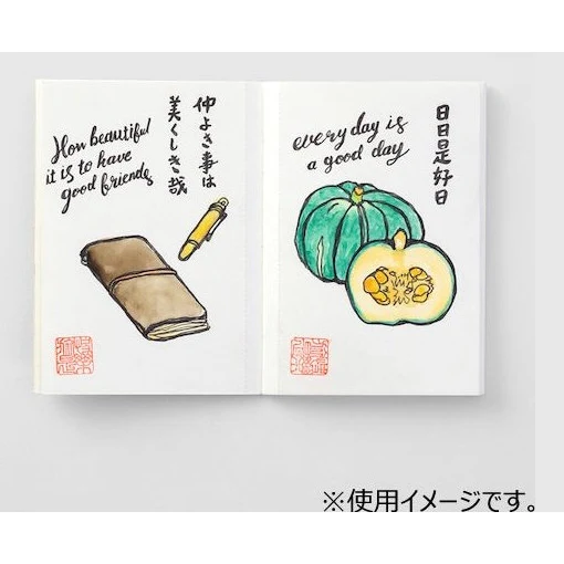 Traveler's Company Passport Notebook Refill 015 Water Colour - Image 4