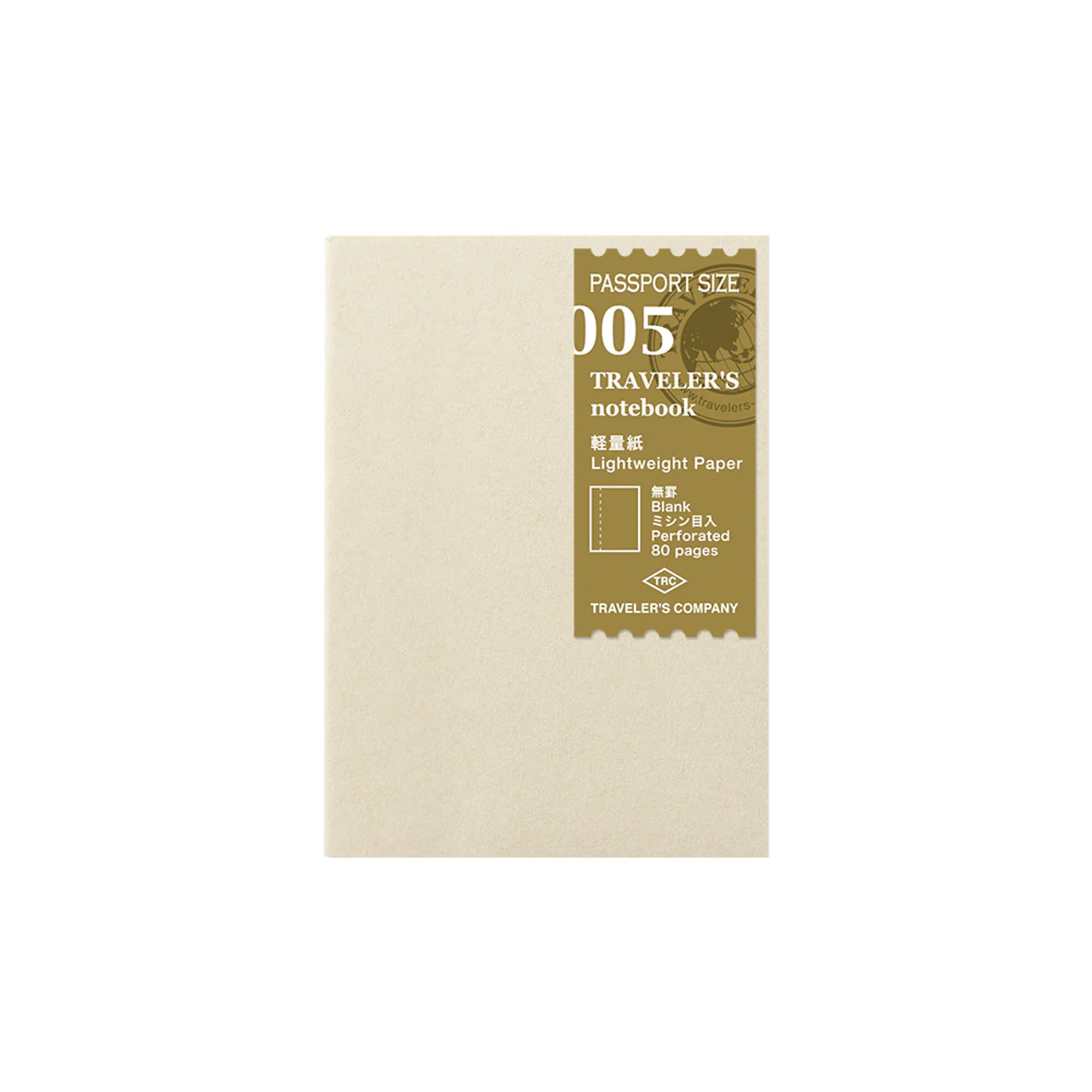 Traveler's Company Passport Notebook Refill 005 Lightweight Paper