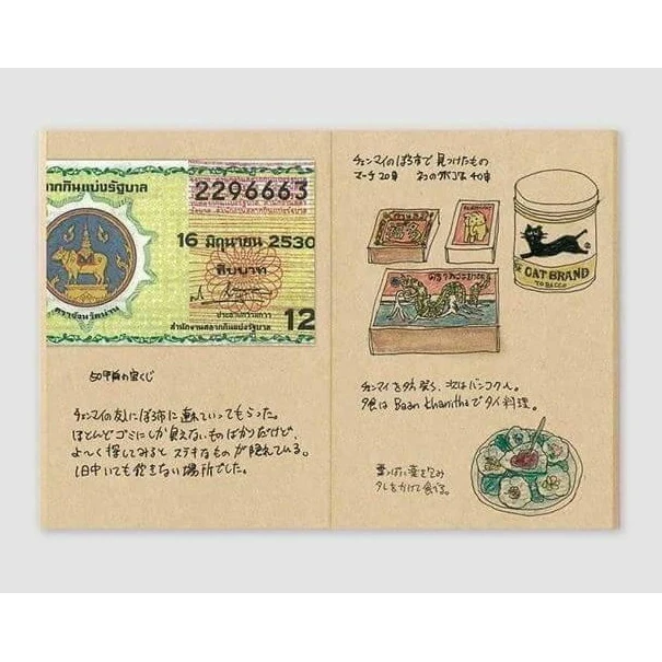Traveler's Company Passport Notebook Refill 009 Kraft Paper - Image 4