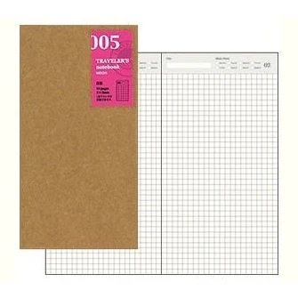 Traveler's Company Regular Notebook Refill 005 Free Diary Daily - Image 2