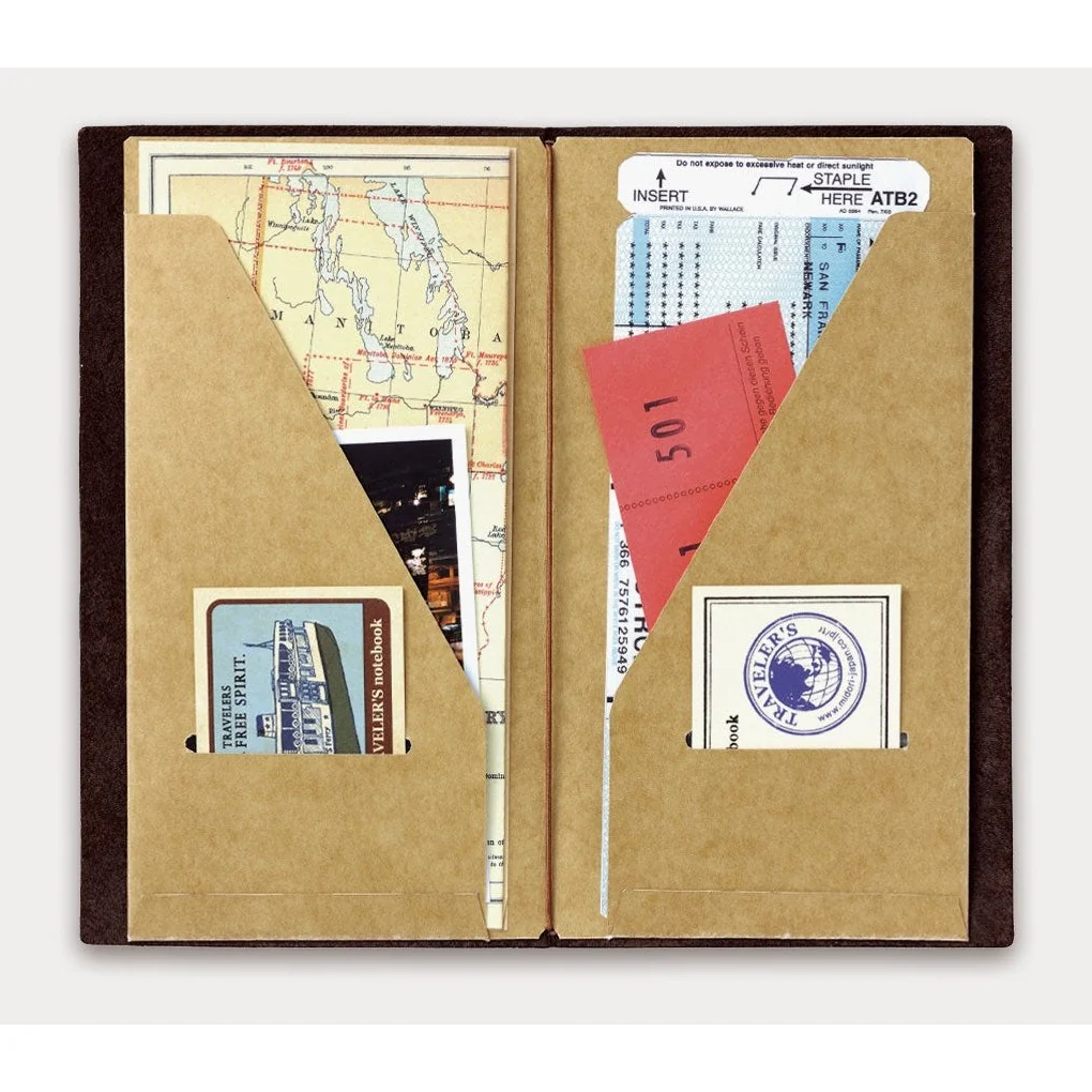 Traveler's Company Regular Notebook Refill 020 Kraft Paper Folder - Image 2