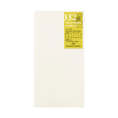 Traveler's Company Regular Notebook Refill 032 Accordion Fold Paper