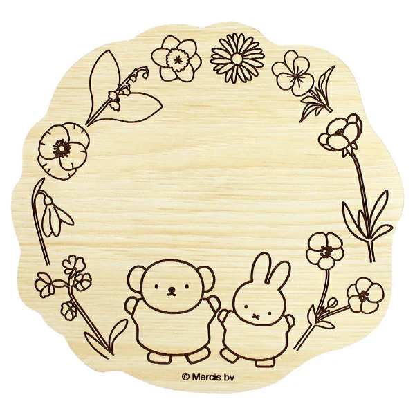 T's Factory Miffy Wooden Message Board - Boris & Miffy