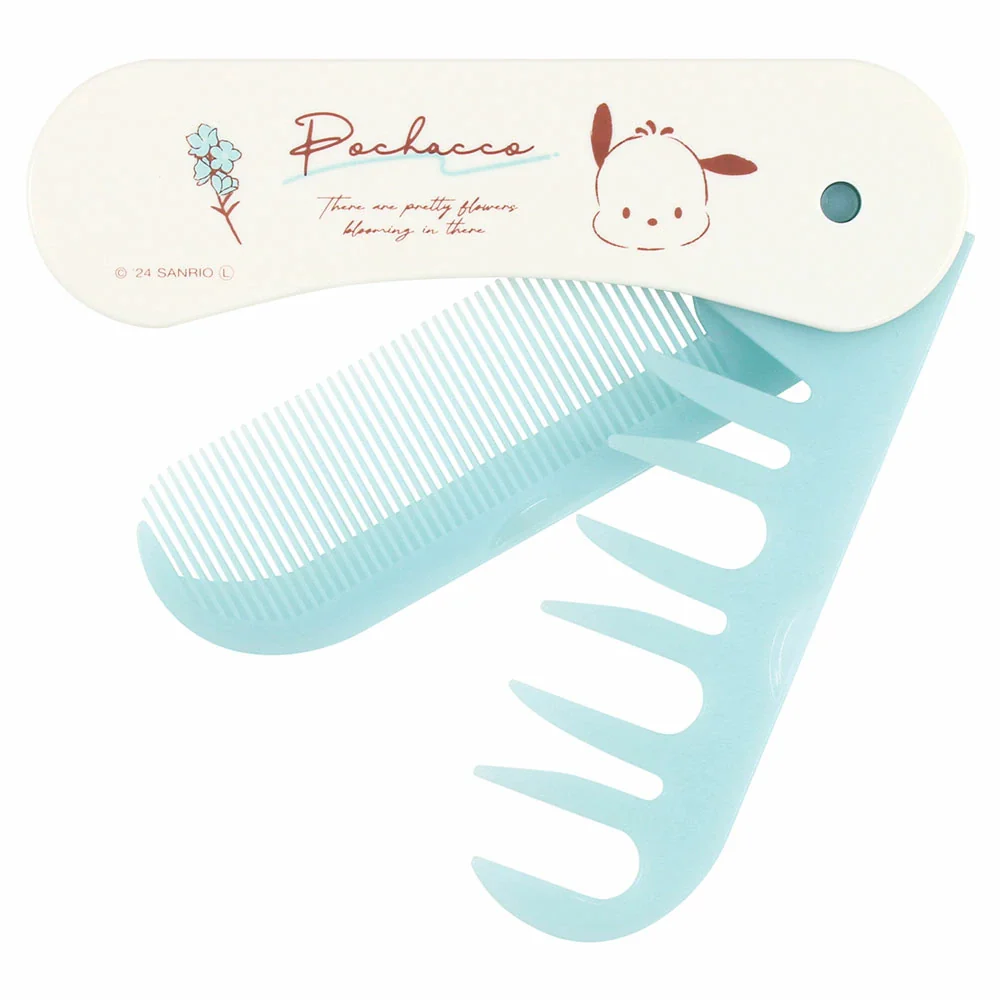 T's Factory Sanrio Flowers Two-Way Hair Comb - Pochacco