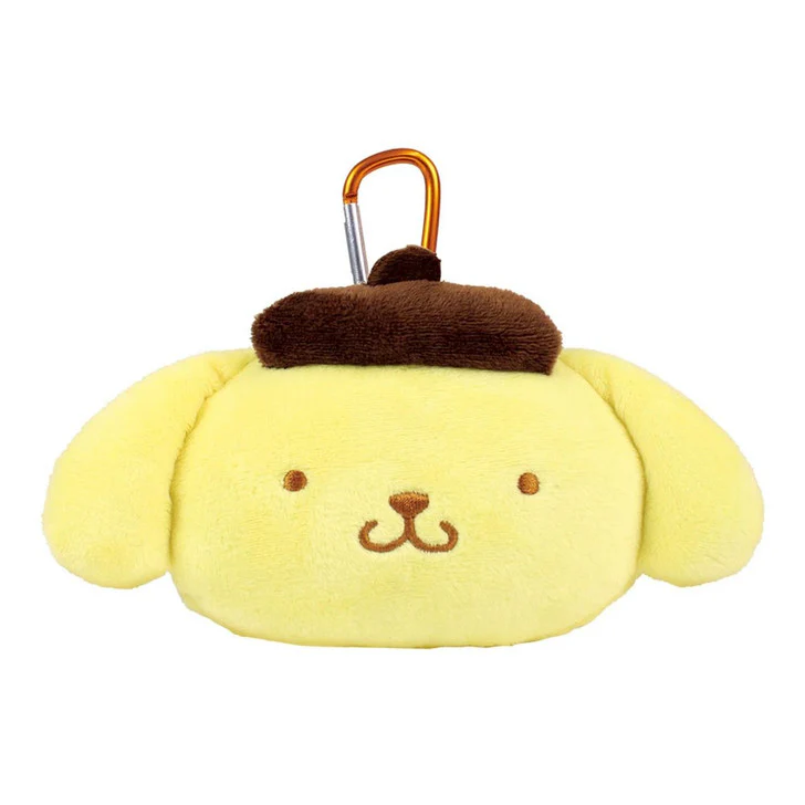 T's Factory Sanrio Mascot  Pouch Keychain w/Carabiner - Pompompurin