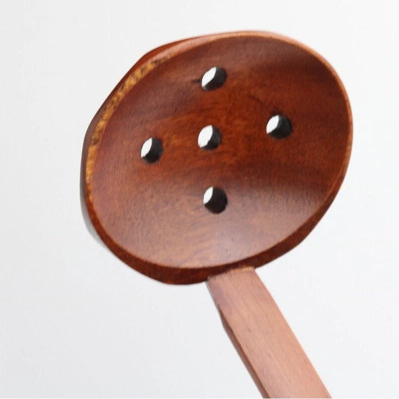 Wakacho Wooden Tortoise Shell Strainer Ladle - Image 4