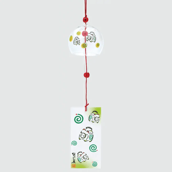 Yakushigama Pig Glass Wind Chime - Image 2