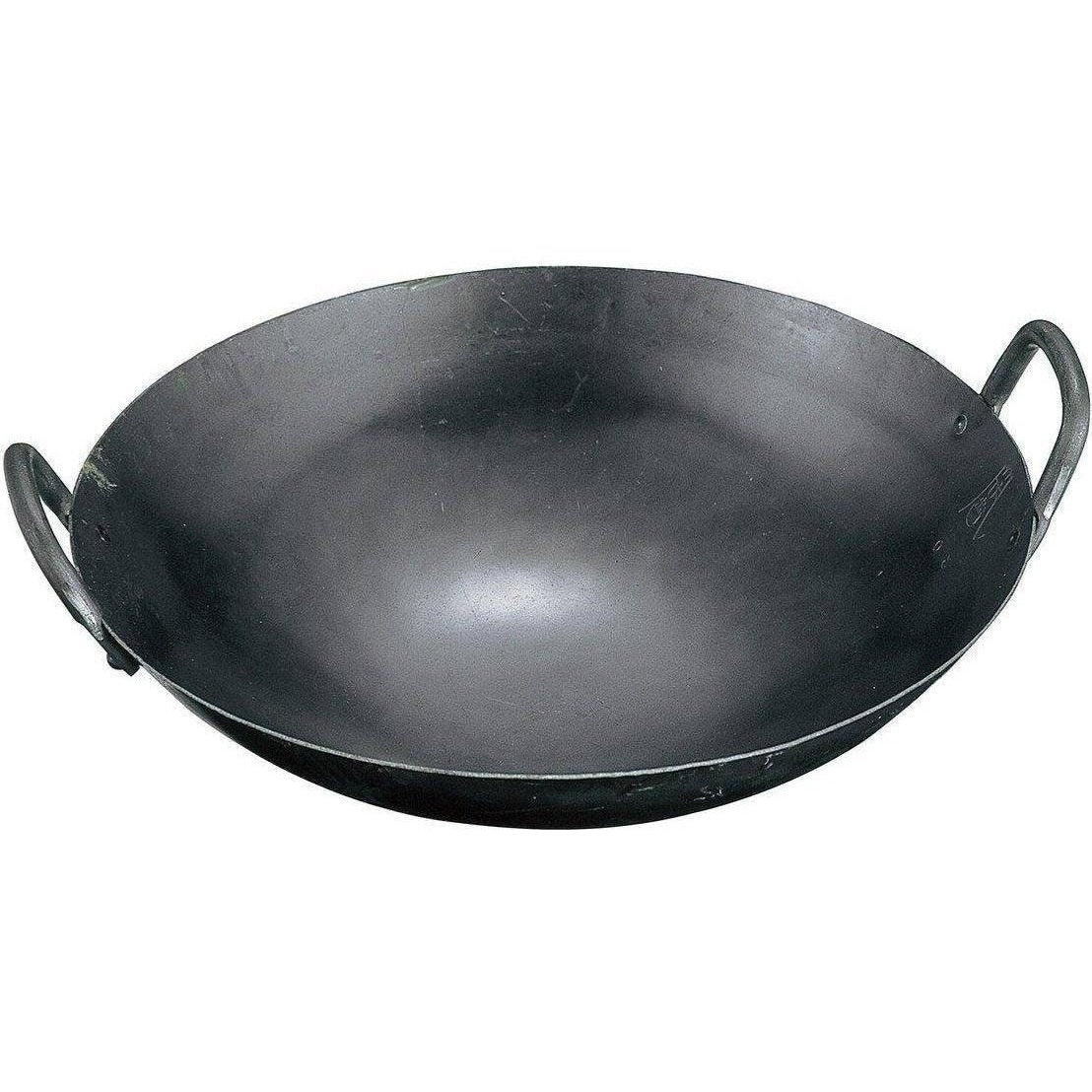 Yamada Launch 2 Handle Iron Wok Thickness 1.2mm
