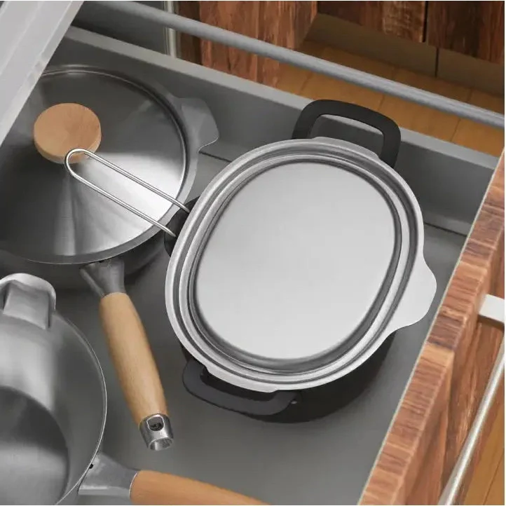 Yoshikawa Aikata Stainless Steel Lid for Deep Frying Pot - Image 3