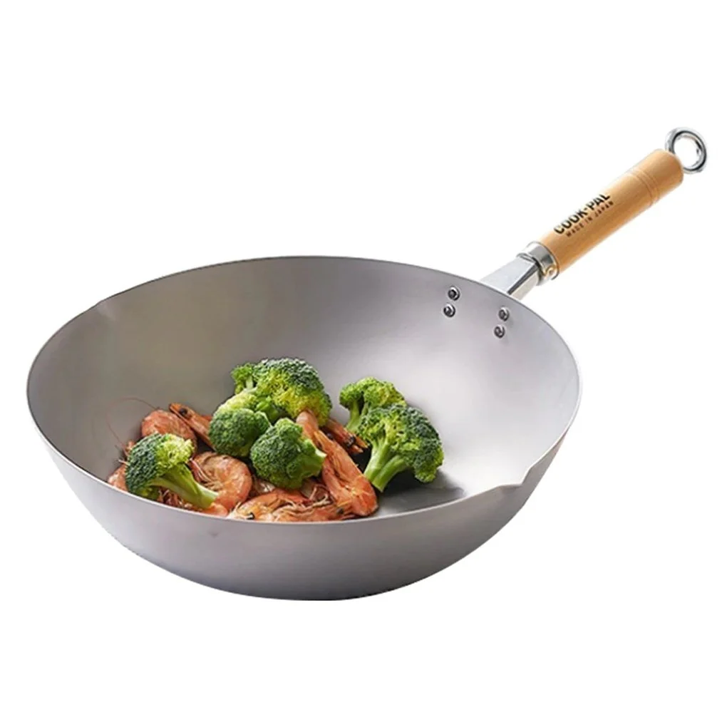 Yoshikawa Cook-Pal Titanium Wok 33cm - Image 2