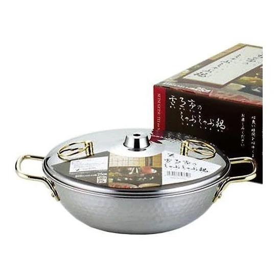 Yoshikawa Stainless Steel Shabu Shabu Pot 25cm - Image 3