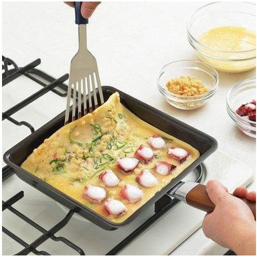 Yoshikawa Wide IH Tamagoyaki Omelette Pan 365 x 200 x 74mm - Image 5