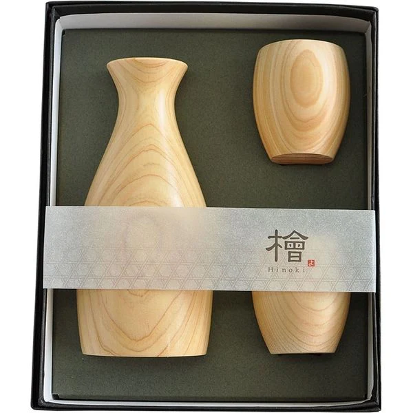 Youbi Hinoki Round Sake Cup 3P Set