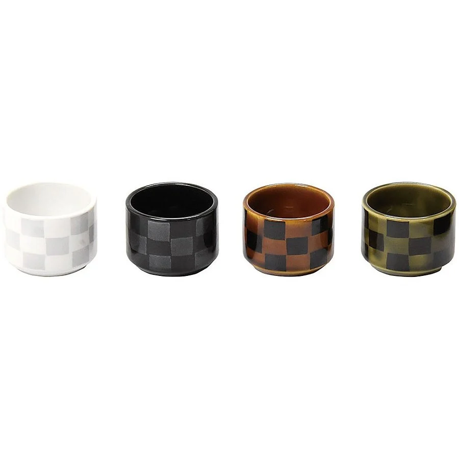 Youbi Porcelain Ichimatsu Check Round Mini Cup 5.5D 3.8H