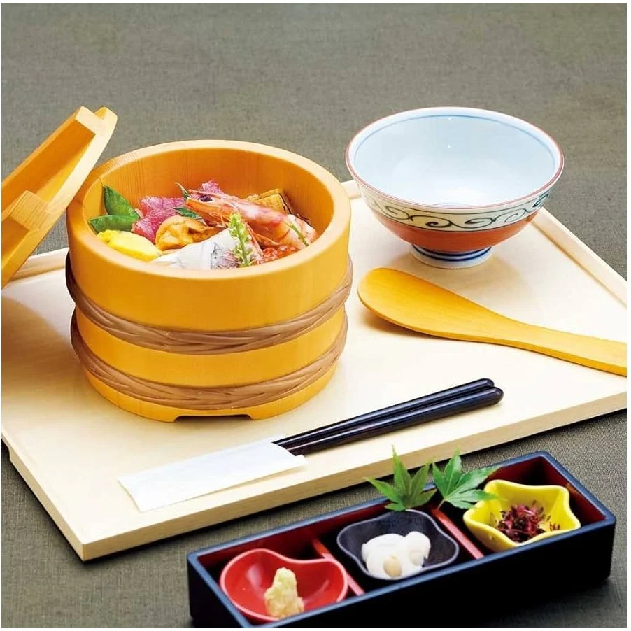 Youbi Wooden Rice Tub 14D 650ml - Image 2