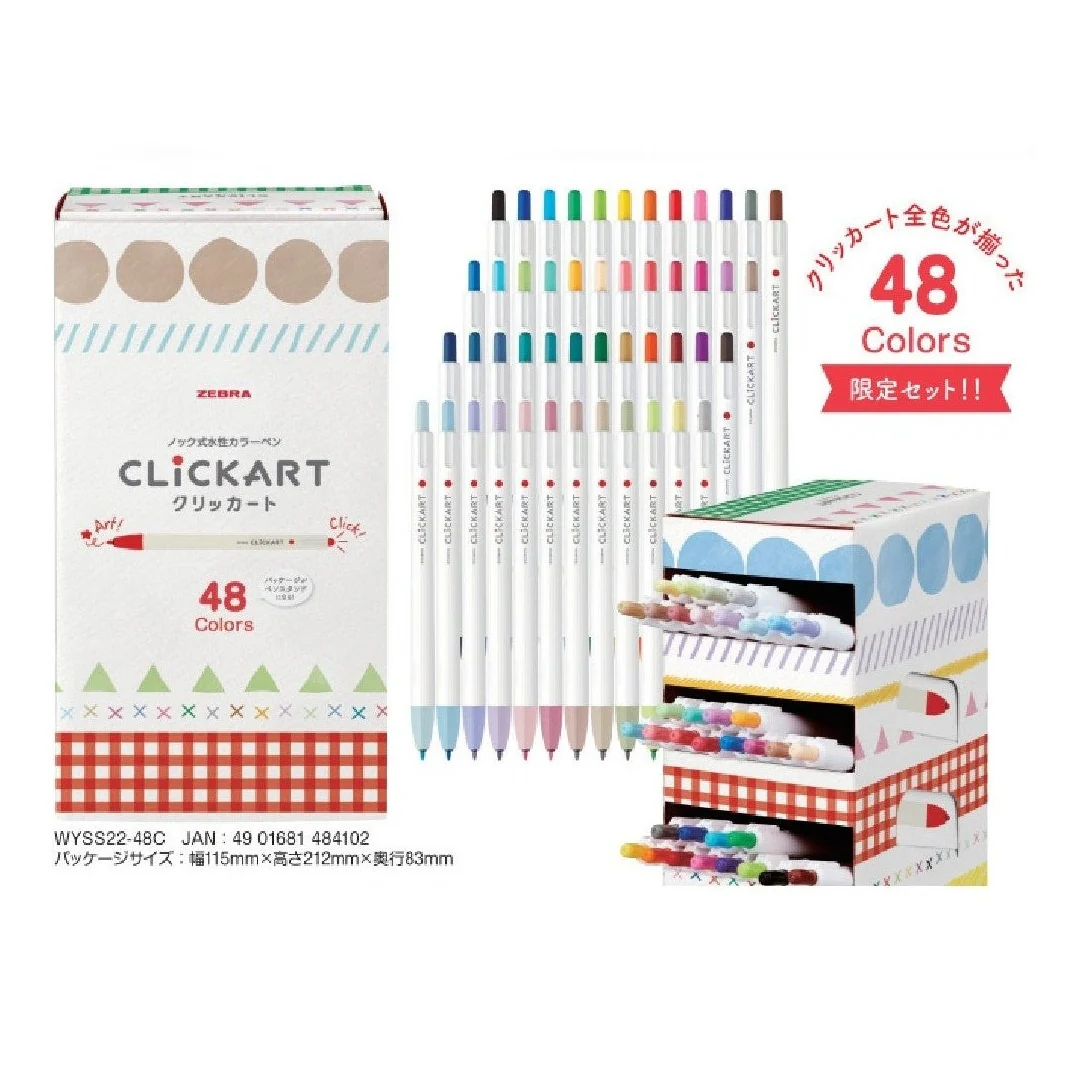 Zebra Clickart Marker 48 Colour Set - Image 2