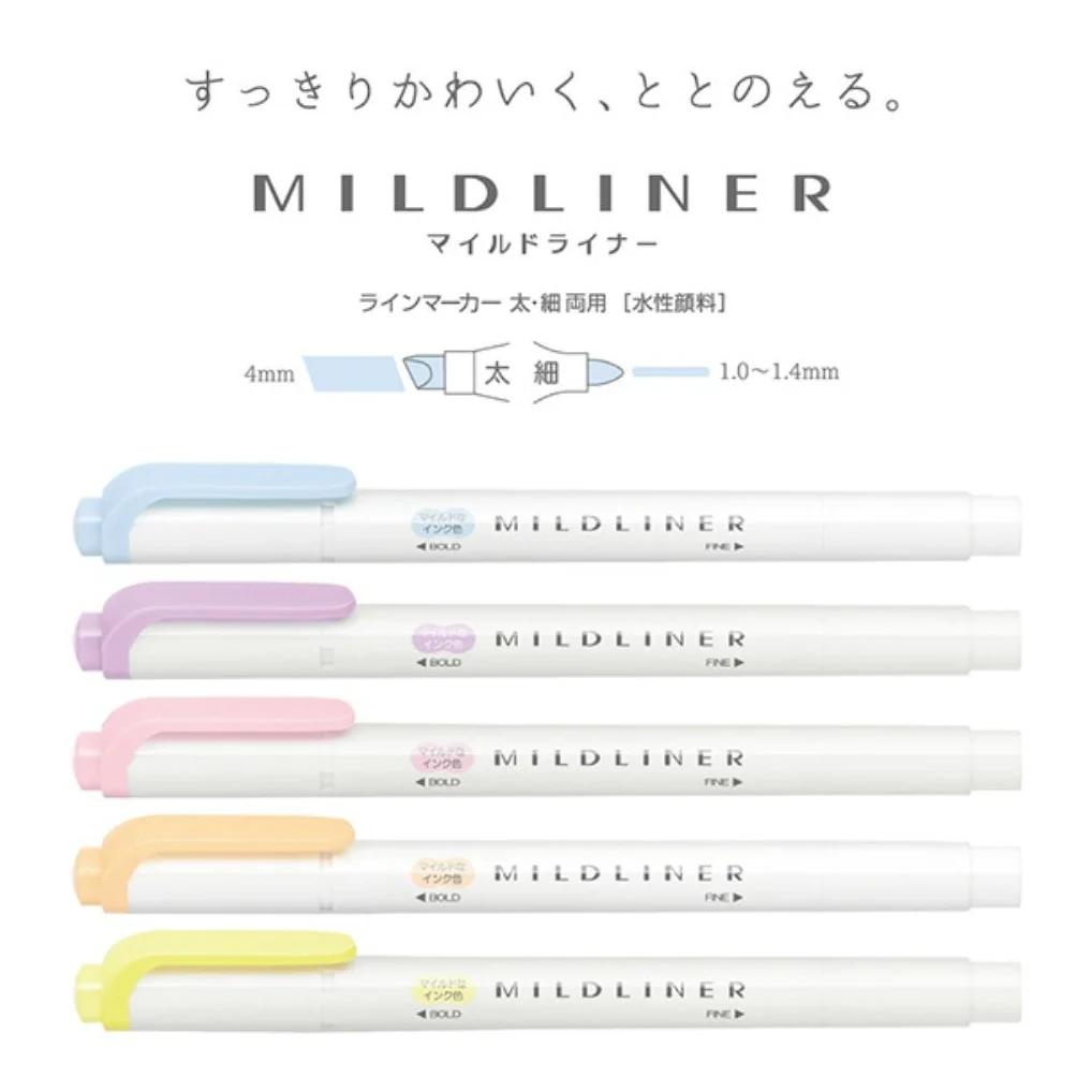 Zebra Mildliner 2020 5 colour set - Image 3