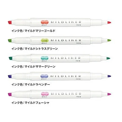 Zebra Mildliner 5 Colour Set - Image 7