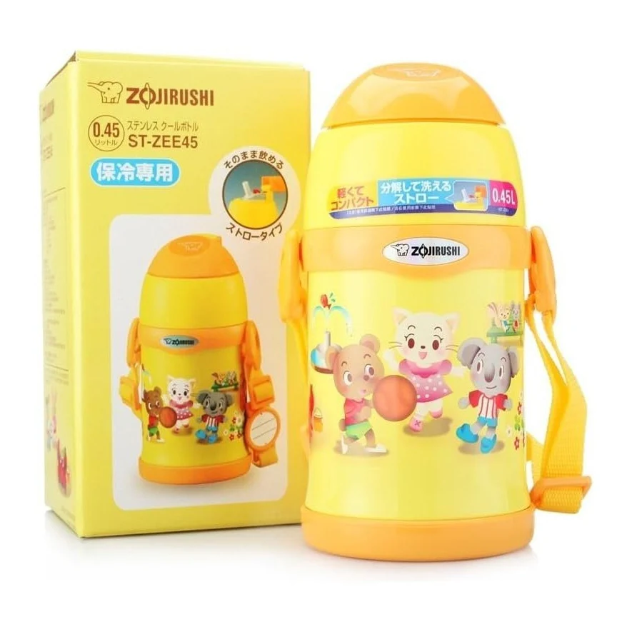 Zojirushi ST-ZEE45 Kids Stainless Steel Vacuum Bottle with Straw 0.45L - Image 7